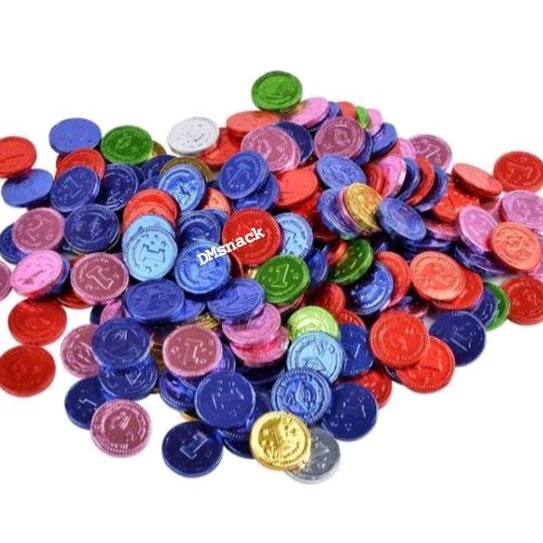

Coklat Koin Dolar Warna Warni (100gram)