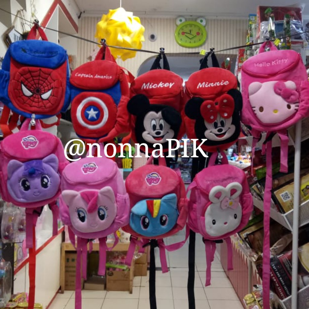 Tas Ransel Karakter Anak / Ransel Boneka Karakter sz L