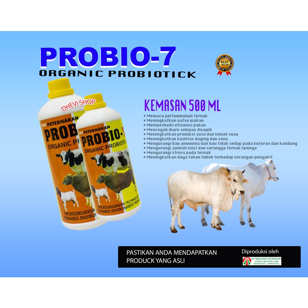 PROBIO 500 ML-VITAMIN PENGGEMUK SAPI-OBAT PENGGEMUK KAMBING-OBAT PENGGEMUK SAPI-PROBIOTICS-