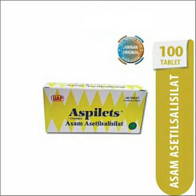 Aspilet Chewable 1 Strip Isi 10 Tablet Obat Pereda Nyeri