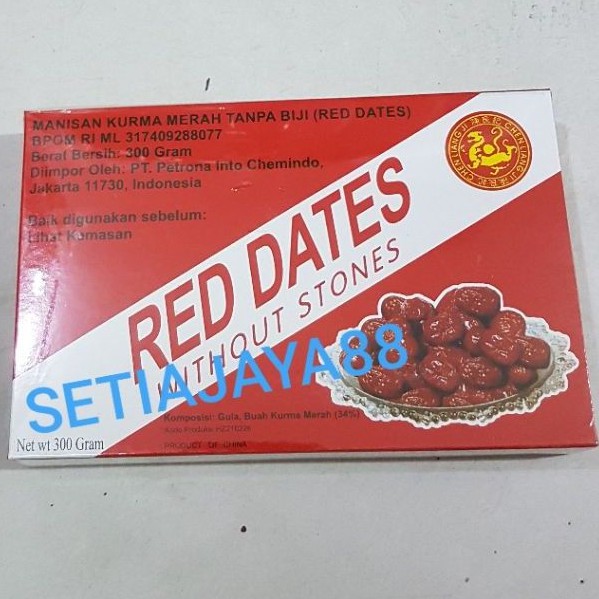 

RED DATES WITHOUT STONES 300 GRAM/MANISAN KURMA AMGCO MERAH TANPA BIJI