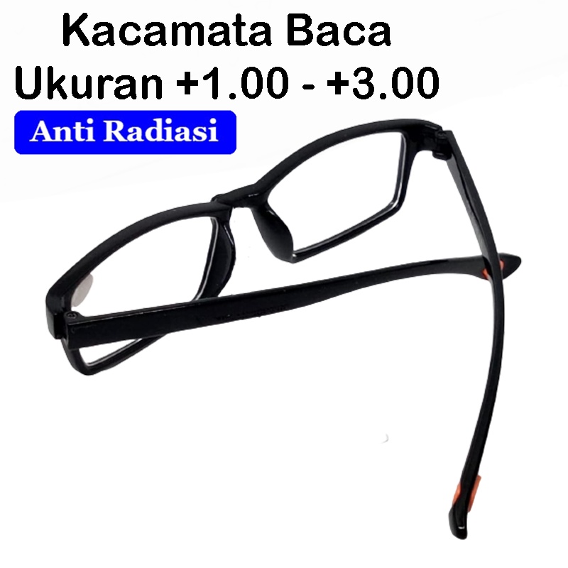 COD Kacamata Baca Anti Radiasi Lensa Plus +1.00 s/d +3.00 Kaca Mata Plus Blueray Kacamata Anti Radiasi Komputer Hp Reading Glasses