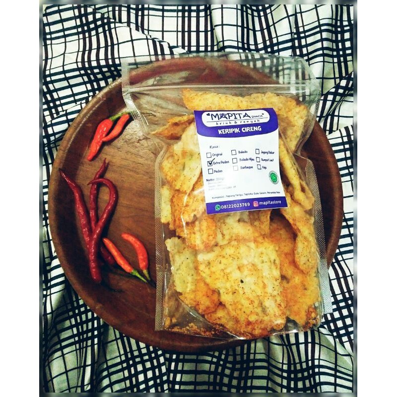 

Keripik Cireng MAPITA EXTRA PEDAS/ 200 gram