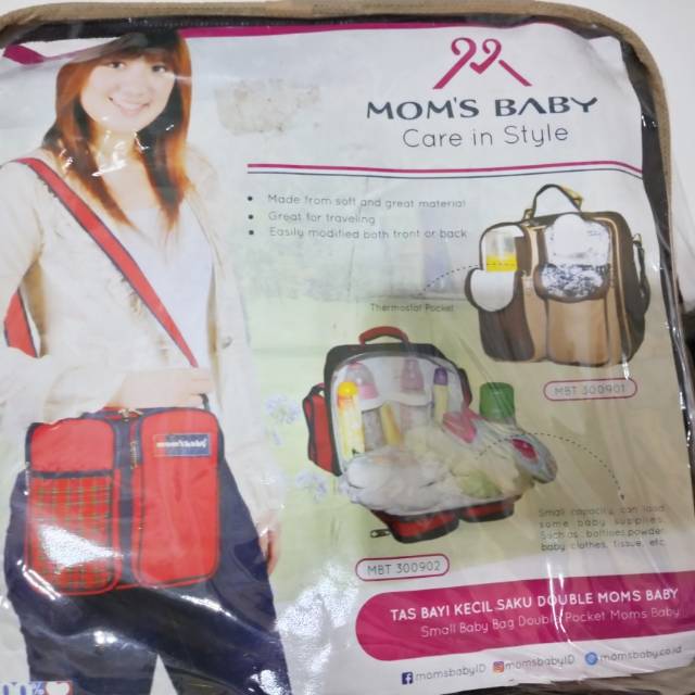 MOMS BABY Tas Bayi Kecil Saku Double