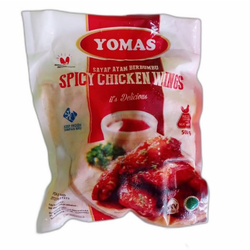 

Yomas spicy wing 500gr | sayap ayam berbumbu