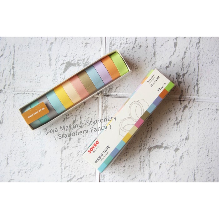 

Promo Bulan Ini Washi Tape - Masking Tape Warna Selotip Kertas Warna Joyko Wt-100 Murah