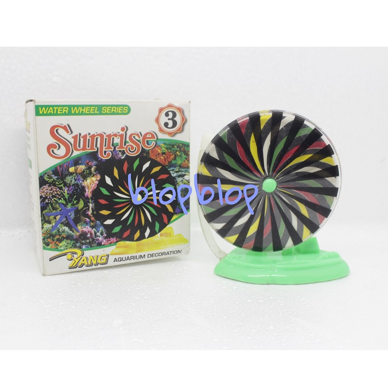 Hiasan Aquarium Kincir Air Water Wheel Daisy