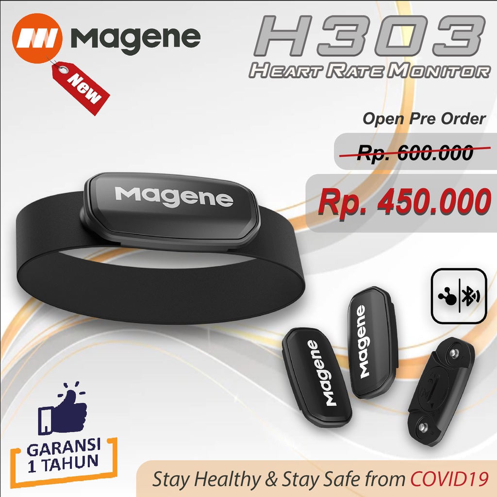 Jual Magene H303 Heart Rate Monitor Sensor New Original Indonesia