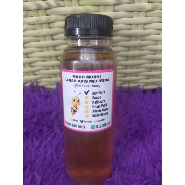 

MADU MURNI MULTIFLORA 250 ml 100%PURE HONEY