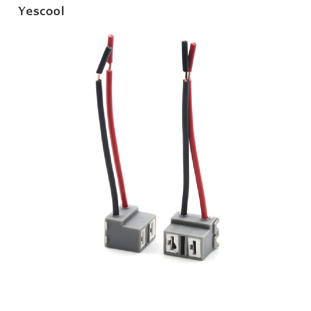 Yescool 2PCS Socket Konektor 2 Pin H7 Untuk Reparasi Lampu Depan Mobil