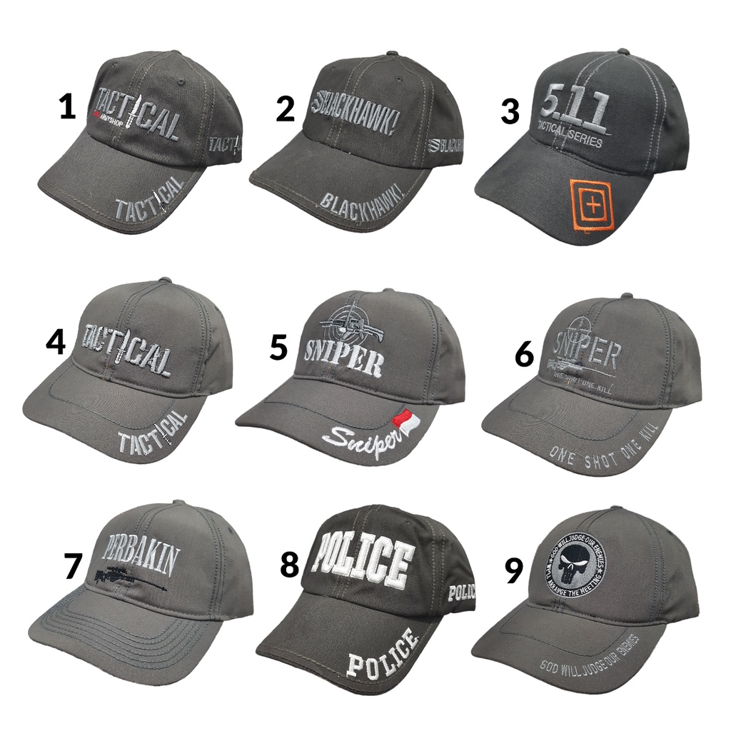 Topi tactical,blackhawk,sniper,511,skull,emerson grey/abu canvas sueding