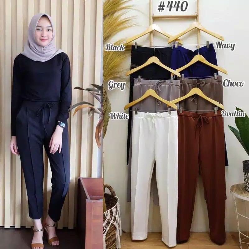 Celana Doty Basic Pants Scuba Jumbo