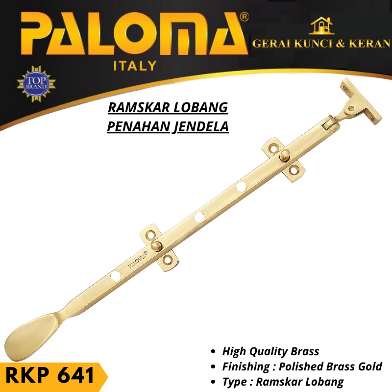 RAMKSAR PALOMA RKP 641 LAMSKAR TARIK PENAHAN BUKAAN JENDELA BRASS GOLD