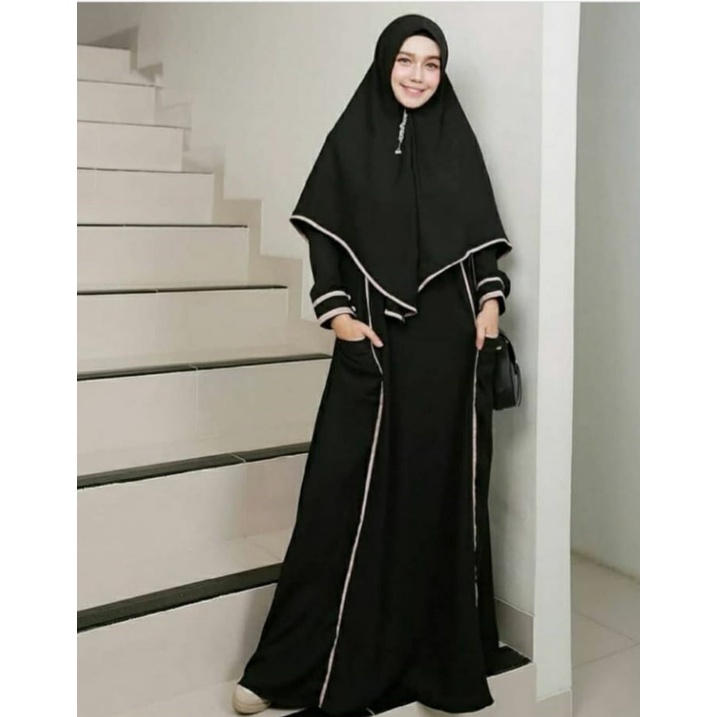 Mania Set - Original Product by Aifa Butik Syari (Dress + Khimar)