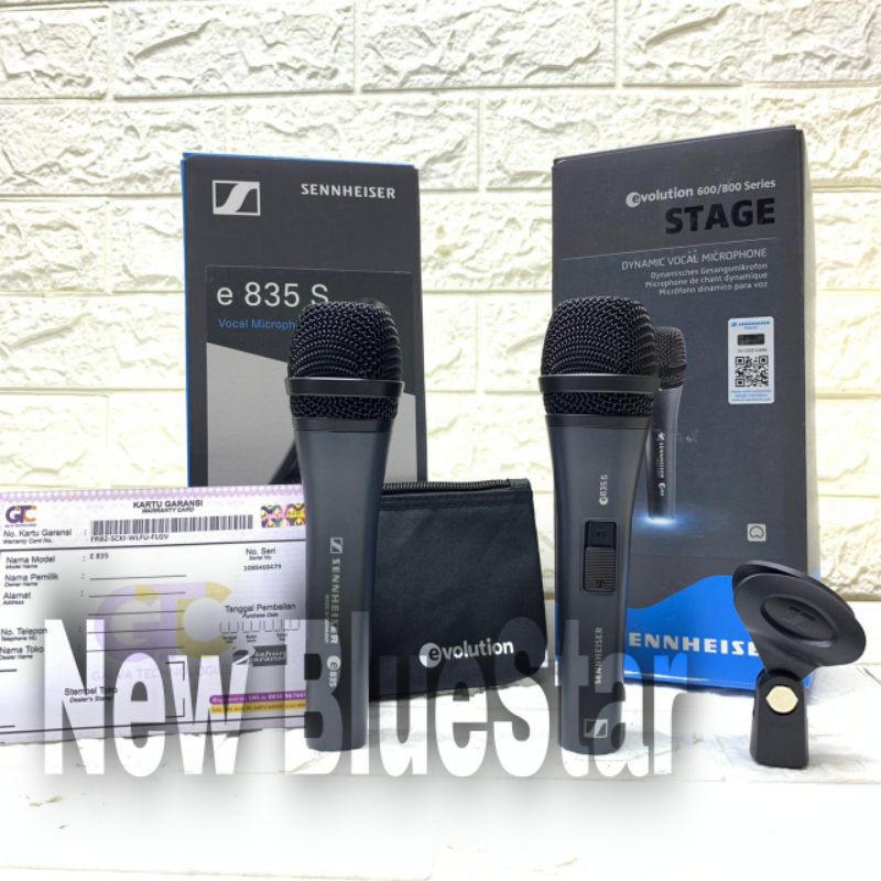 Microphone Sennheiser E 835 Mic Kabel E 835S Original Sennheiser