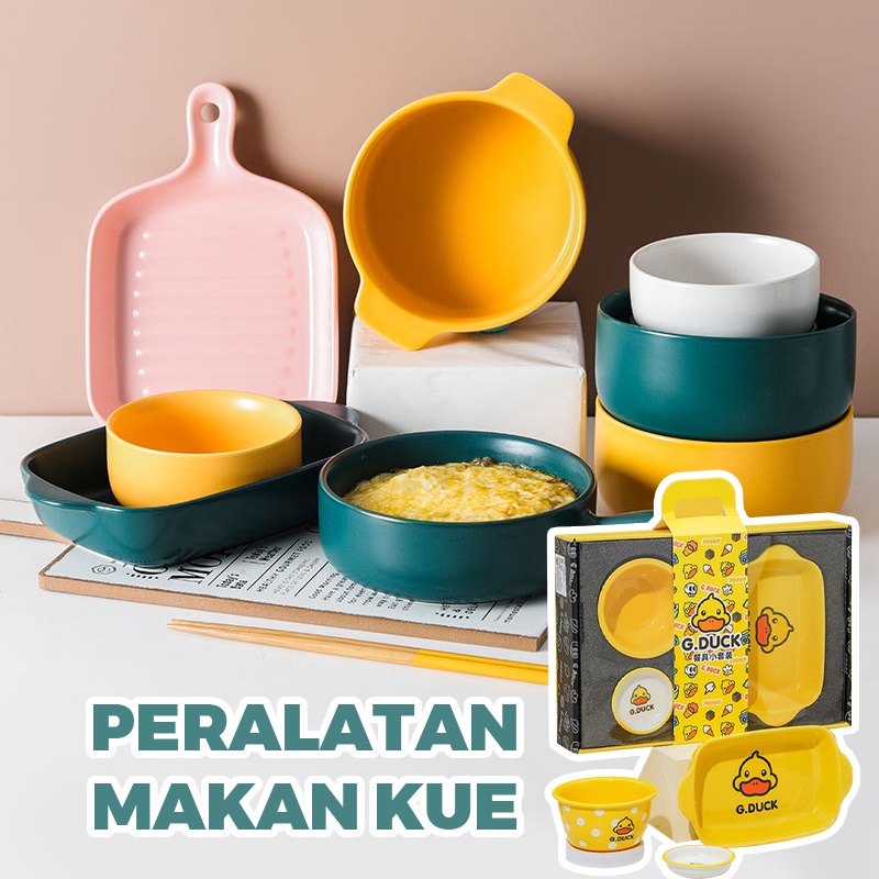 Set Peralatan Makan untuk Satu Orang Baking Pan Hadiah Set Nampan Kotak Souvenir