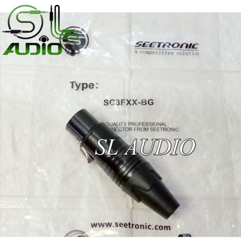 JACK CANON XLR FEMALE SEETRONIC KUALITAS BAGUS