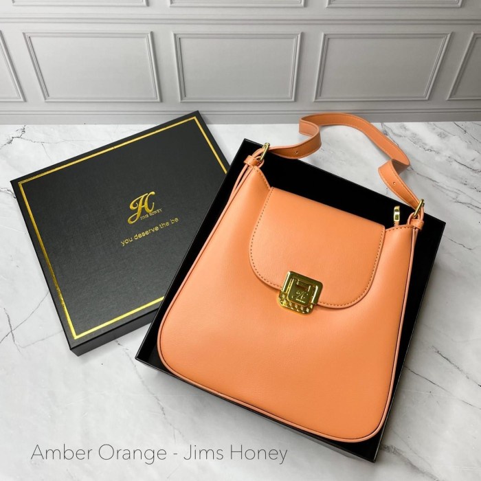 Tas Selempang JH AMBER BAG (BOX EXCLUSIVE) - Tas Wanita JIMS HONEY ORI JIMSHONEY - Orange keren seko