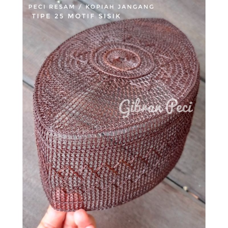 Kopiah Jangang tipe 25 peci resam kopyah songkok etnik oleh oleh khas kalimantan