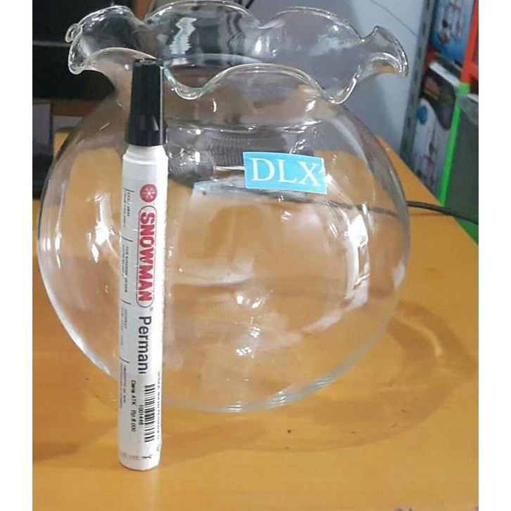 Stock Banyak Akuarium Bulat Kaca 1 5l Aquarium Bulat Toples Dlx