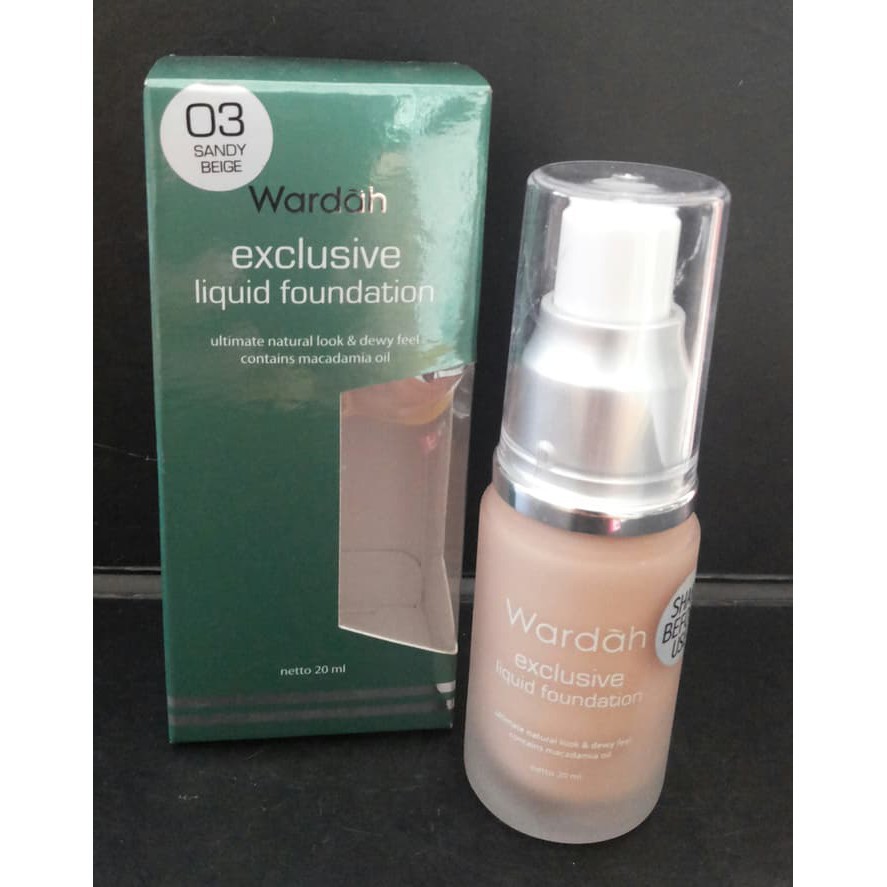 Harga Original Wardah Exclusive Liquid Foundation Alas 