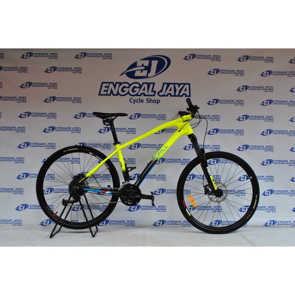 Sepeda MTB Thrill Ravage 5.0 27 speed Full Shimano Alivio M3100 Internal Cable Hydraulic Disc Brake 