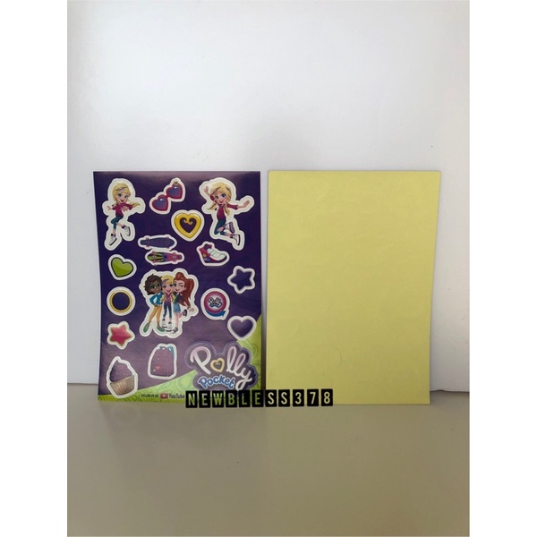 Stiker Polly pocket - Sticker Polly Pocket Murah - Tempelan Polly Pocket - Sticker Polly Pocket