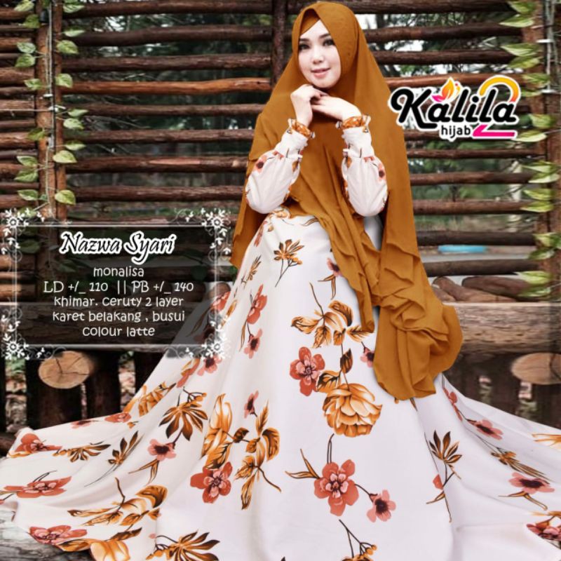 Nazwa Syari original kalila gamis syari termurah kalila motif