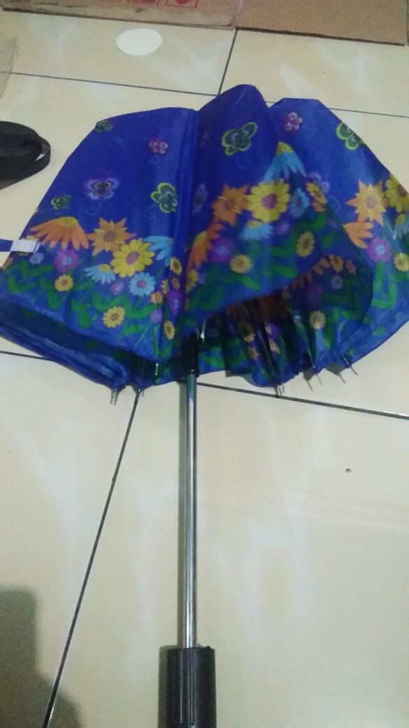 Payung Lipat 2 Kembang Bunga - L2003