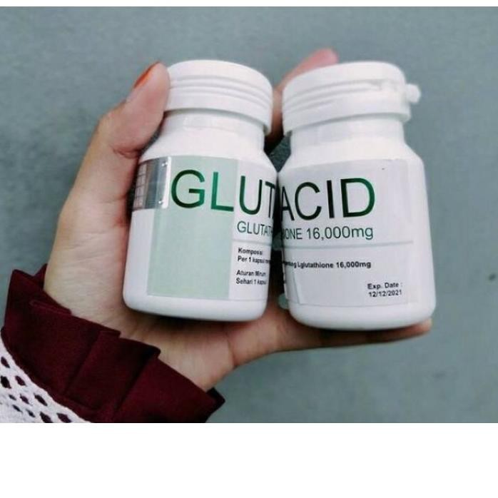 Terbaik GLUTACID ASLI 100% ORIGINAL OBAT GLUTACID WHITENING PEMUTIH TUBUH AMPUH TOPCER TERPERCAYA ya