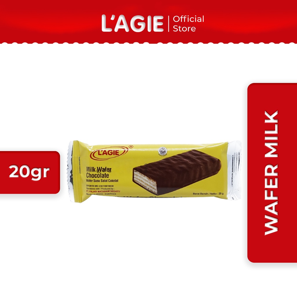 

Lagie Coklat Wafer Milk Rasa Susu 20gr