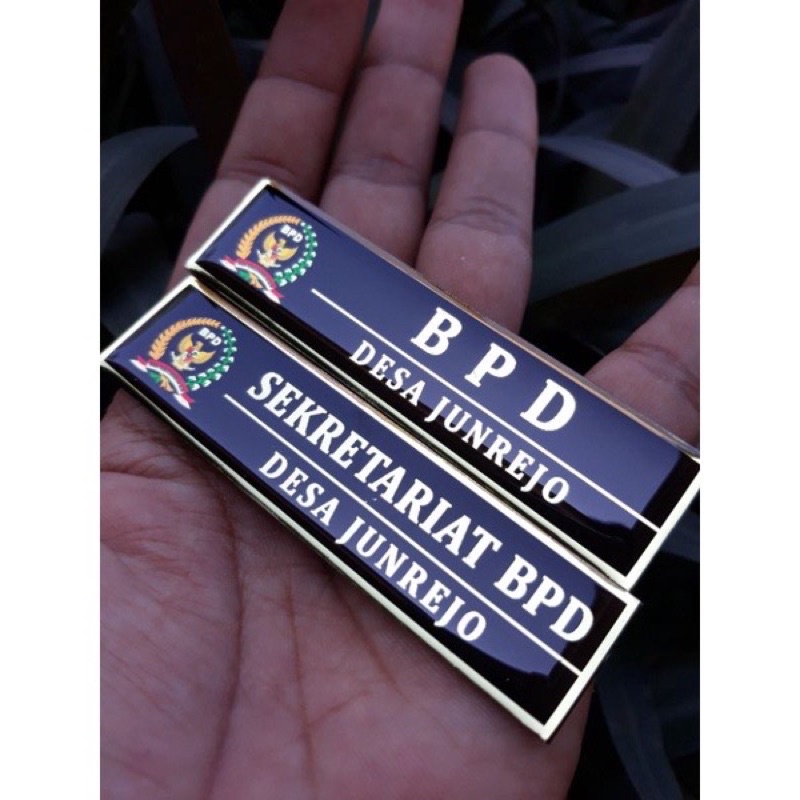 PAPAN nama dada akrilik resin/ PAPAN NAMA MAKASSAR / Name tag/nama dada/nametag/papan nama dada Toko oxi
