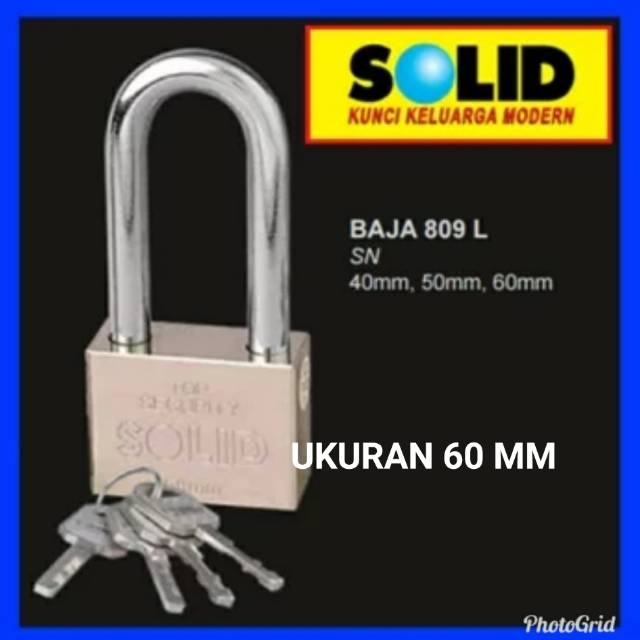 Gembok solid uk 60 mm gembok pagar solid gembok rumah kunci pengaman kunci gembok solid