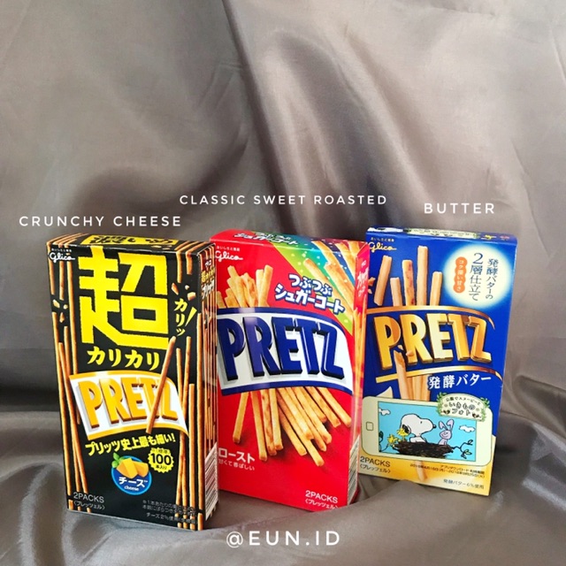 

Pretz Crunchy Cheese, Classic Sweet, Butter