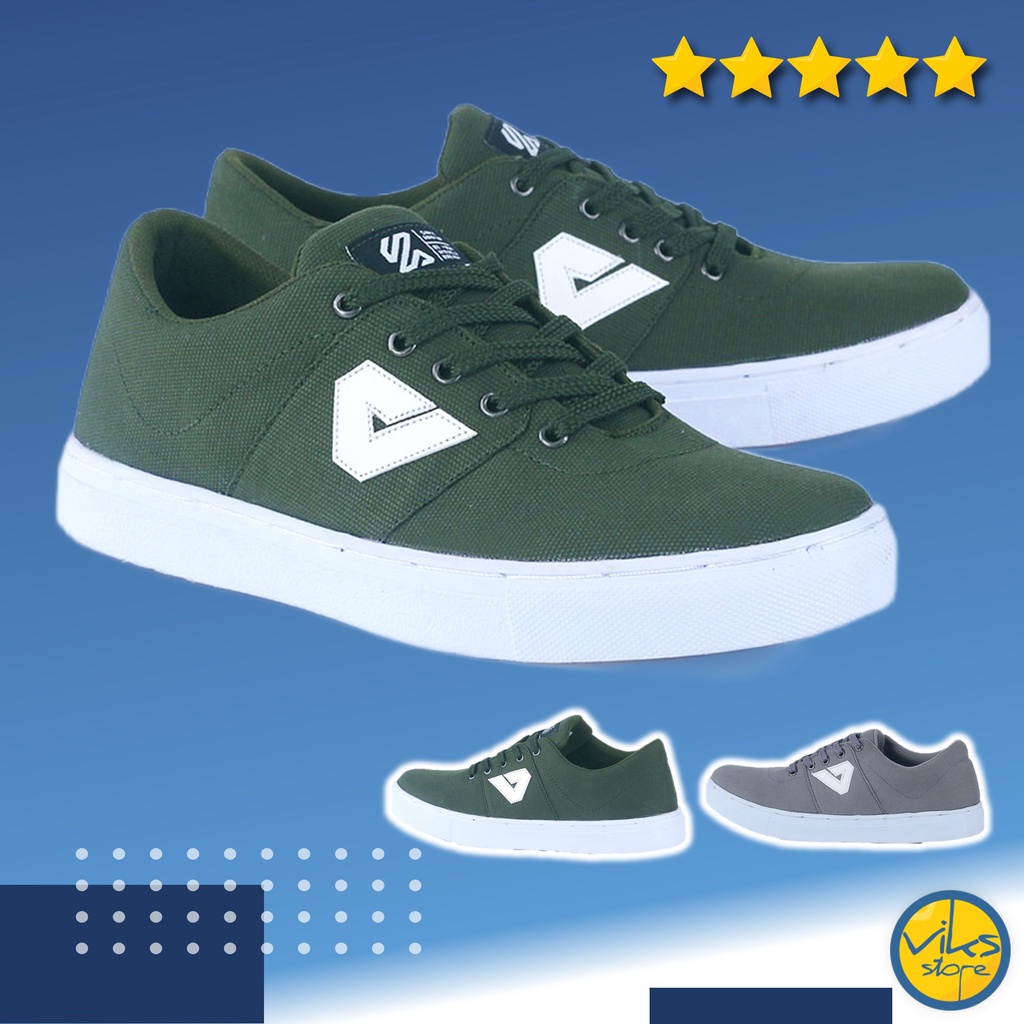 Sepatu Skate Kasual Pria Cowo Distro Kuzatura Original Sneakers Ringan Bahan Kanvas Sol Karet