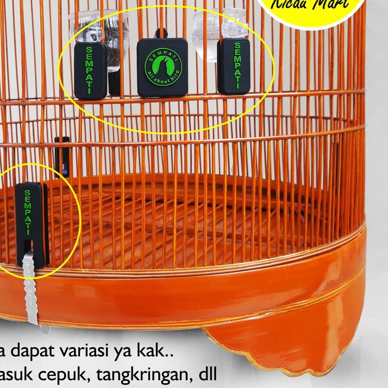VARIASI SANGKAR BURUNG MURAI KARET SEMPATI STOPER AKSESORIS BISA UNTUK KANDANG EBOD ORIQ JAYA STMRS