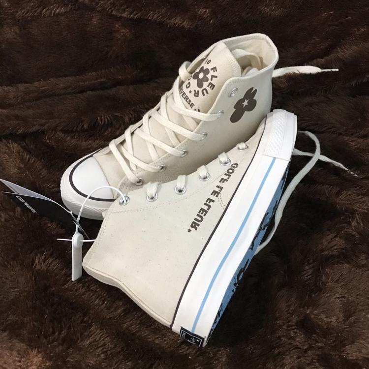 Penjualan Terbanyak.. (FREE PAPER BAG CONVERSE) SNEAKERS CONVERSE 70S HIGH GOLF LE FLEUR OFF WHITE B