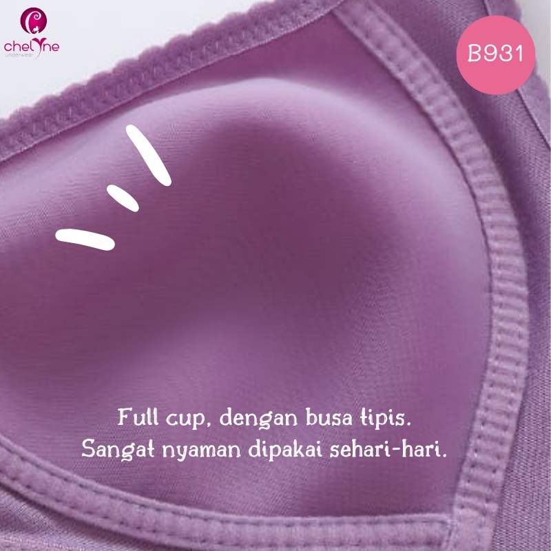 BH Chelyne Busa Tipis Harian V006 / B931 Tanpa Kawat - Big Size Daily Bra