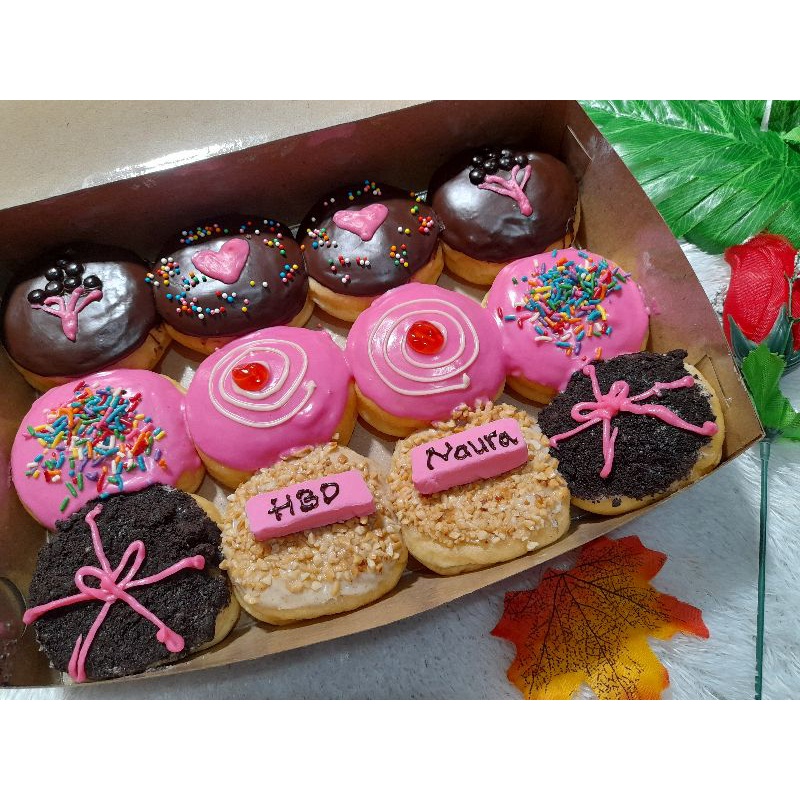 Jual Donat ultah/Donat tulis (ucapan)/ Donat ulang tahun | Shopee Indonesia