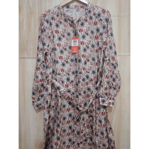 novel mice gamis rayon print sz L