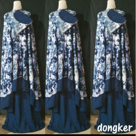 mukena bali rayon tie die/ mukena jumbo rempel khas bali