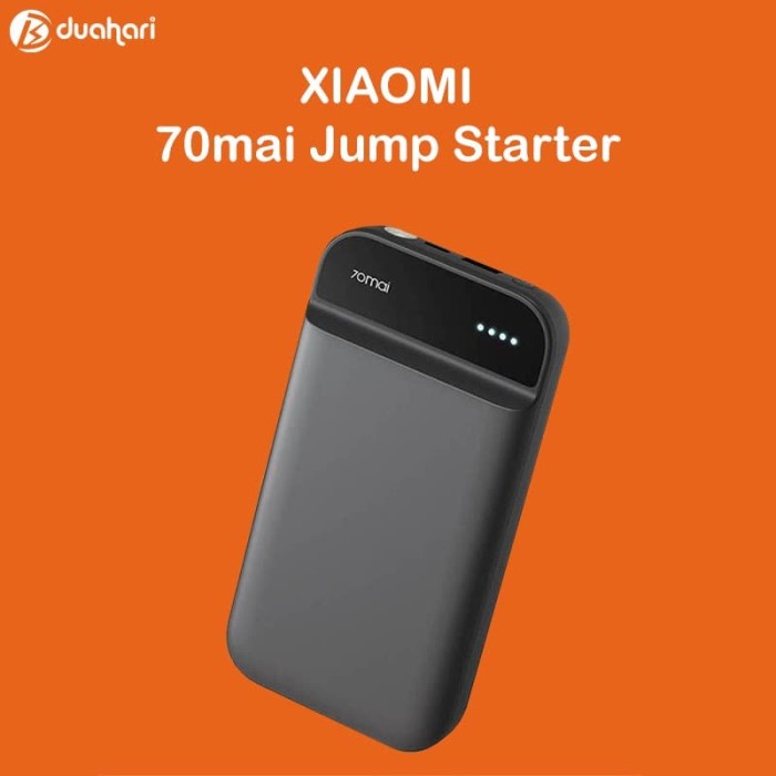 Xiaomi 70 Mai Portable Jump Starter Jumper Aki 600A + Power Bank - J Starter 600A