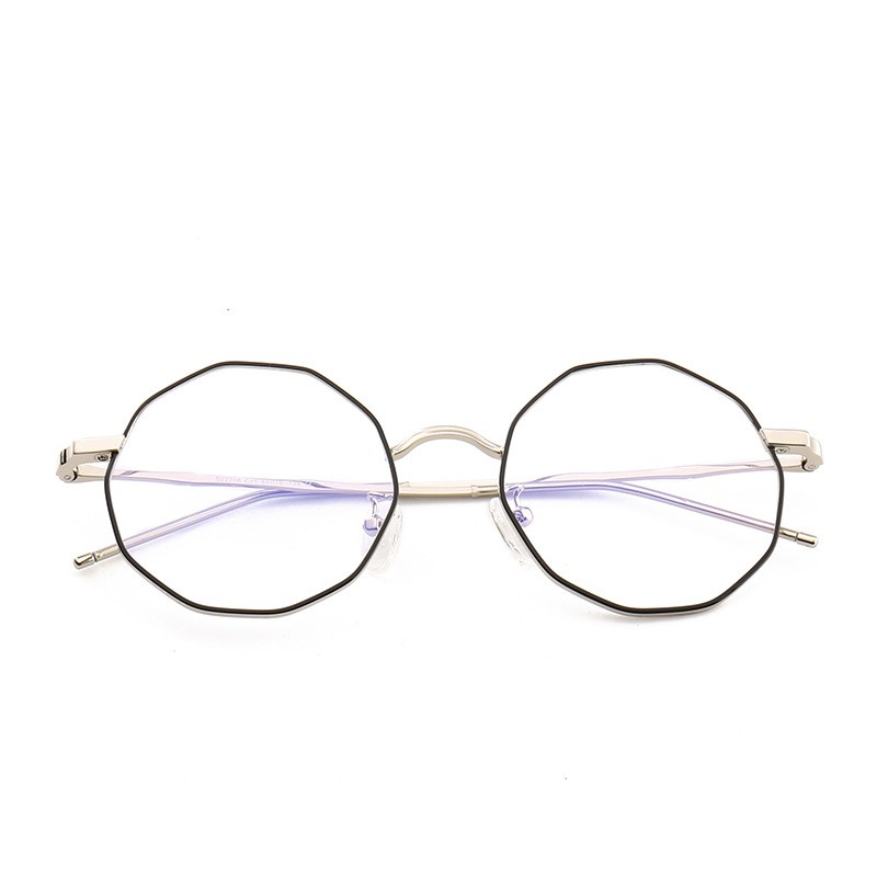 ♥TMALL88♥ COD Kacamata Baca Frame Anti Radiasi Metal Gaya Retro Untuk Pria / Wanita KM66