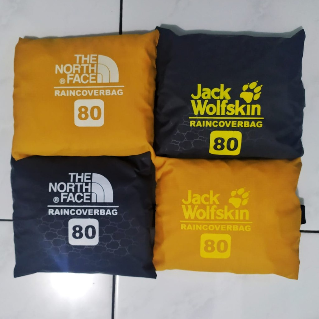 Rain Cover Bag TNF JWS Waterproof Mantel/Mantol Pelindung Tas Murah