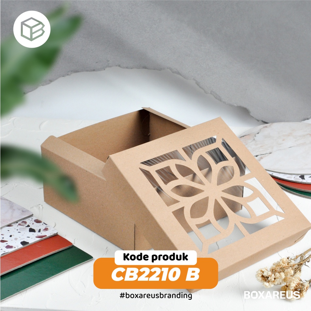 Kotak Kue Cake Box Packaging Dus Jendela | CB2210 (10pc)