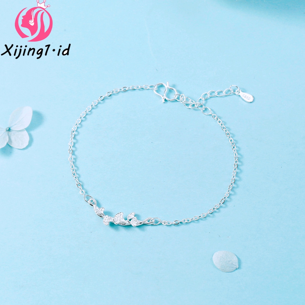 Gelang Daun Ginkgo Gaya Korea Sederhana Dan Modis Baru, Untuk Pacar Dan Sahabat-5