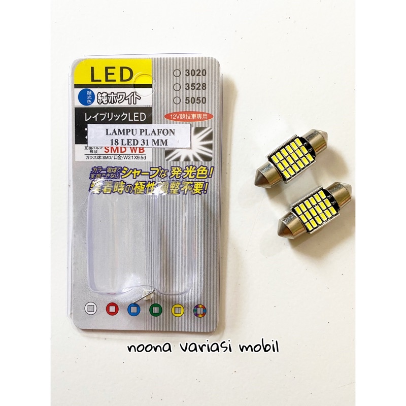 Lampu plafon lampu kabin mobil model kupu 18 titik LED timbul lampu plafon avanza innova ertiga