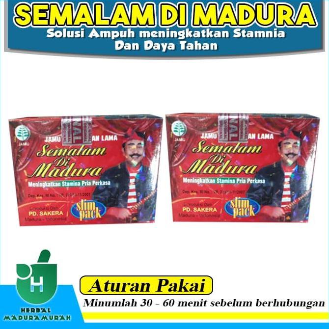 JAMIN ORI 100% SEMALAM DI MADURA JAMU KUAT HERBAL MADURA ASLI (1 BOX = 10 SACHET)