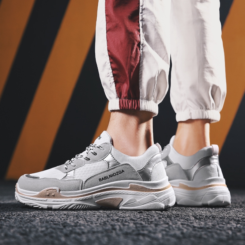 Sepatu Sneakers Pria Kets Kuliah Olahraga Model Korea Sport