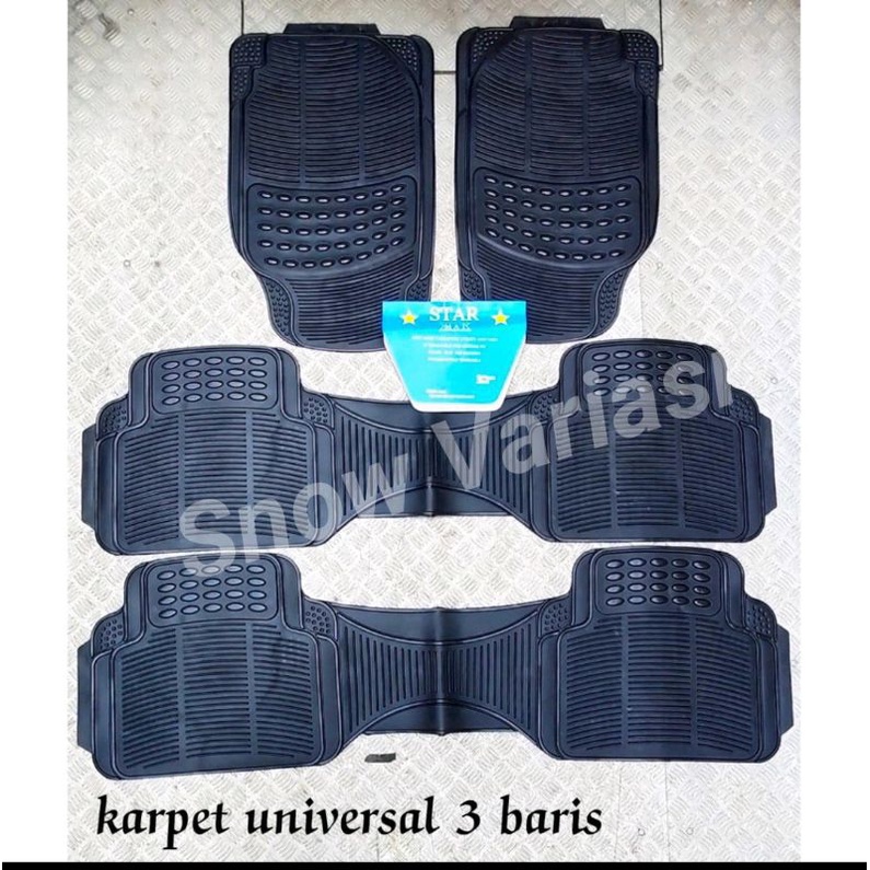 Karpet Karet 3 Baris 4 Potong Mobil Universal